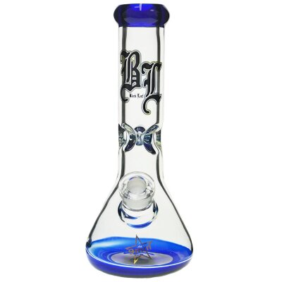 Black Leaf glass bong colored 9mm "Massive Muzzle"