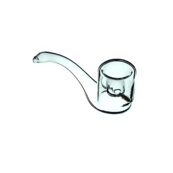 Small curved glass pipe