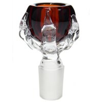 Glass bowl with claw 18.8 red