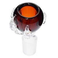 Glass bowl with claw 18.8 red